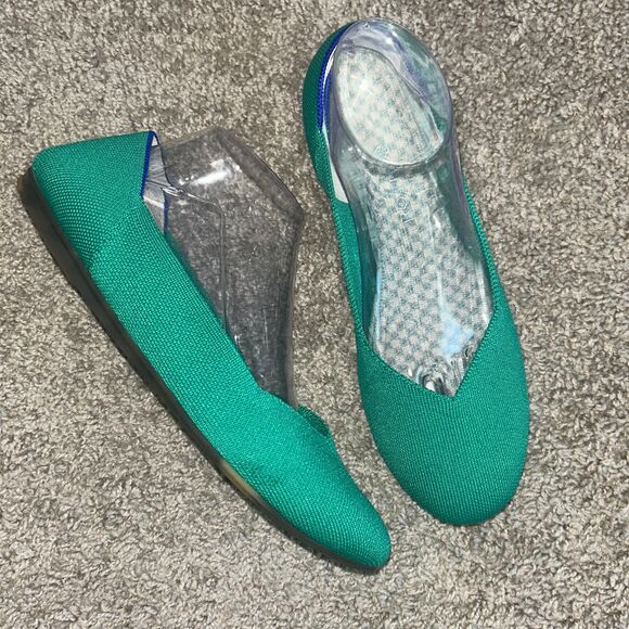 Rothy's Shoes - Rothy's Round Toe Flat Green Women's Sz 10